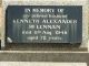 Photo of headstones/thumb_Kenneth Alexander McLennan (bn 1876) hdstn Tamworth